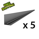 Proslat 8 ft. PROCORE+ PVC Carbon Fiber Slatwall Top Trim (5-Pack)