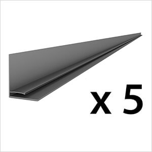 8 ft. PROCORE+ PVC Carbon Fiber Slatwall Top Trim (5-Pack)