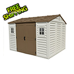 DuraMax Apex 10.5' x 8' Vinyl Shed with Foundation