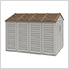 Apex 10.5' x 8' Vinyl Shed with Foundation