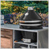 22-Inch Kamado Charcoal Grill (Midnight Black)