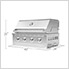 40-Inch Liquid Propane 4-Burner Grill (Performance Model)