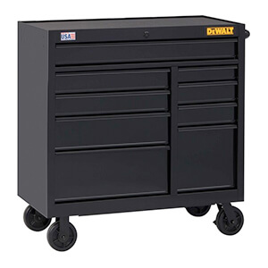 41-Inch Wide 9-Drawer Rolling Tool Cabinet (21" Deep)