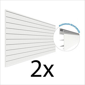 8 ft. x 4 ft. PROCORE PVC Slatwall (2-Pack)