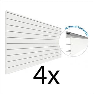 8 ft. x 4 ft. PROCORE PVC Slatwall (4-Pack)