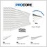 8 ft. x 4 ft. PROCORE PVC Slatwall (4-Pack)