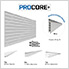 8 ft. x 4 ft. PROCORE+ PVC Silver Grey Carbon Fiber Slatwall