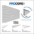 8 ft. x 4 ft. PROCORE+ PVC Silver Grey Carbon Fiber Slatwall (2-Pack)