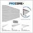 8 ft. x 4 ft. PROCORE+ PVC Silver Grey Carbon Fiber Slatwall (3-Pack)