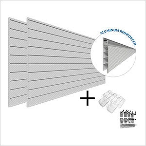 PROCORE+ PVC Silver Grey Carbon Fiber Slatwall Ultimate Bundle