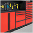 Barrett-Jackson 6-Piece Garage Cabinet System with Stainless Steel Countertop