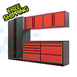 Proslat Barrett-Jackson 6-Piece Garage Cabinet System with Powder Coated Countertop