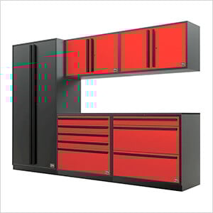 Barrett-Jackson 6-Piece Garage Cabinet System with Powder Coated Countertop