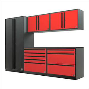 Barrett-Jackson 6-Piece Garage Cabinet System with Powder Coated Countertop