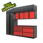 Proslat Barrett-Jackson 8-Piece Garage Cabinet System with Powder Coated Countertop