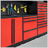 Barrett-Jackson 8-Piece Garage Cabinet System with Powder Coated Countertop