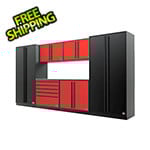 Proslat Barrett-Jackson 7-Piece Garage Cabinet System with Stainless Steel Countertop