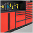 Barrett-Jackson 7-Piece Garage Cabinet System with Stainless Steel Countertop