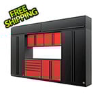 Proslat Barrett-Jackson 9-Piece Garage Cabinet System with Powder Coated Countertop