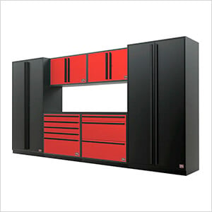 Barrett-Jackson 7-Piece Garage Cabinet System with Powder Coated Countertop