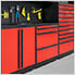 Barrett-Jackson 7-Piece Garage Cabinet System with Stainless Steel Countertop
