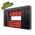 Proslat Barrett-Jackson 9-Piece Garage Cabinet System with Powder Coated Countertop