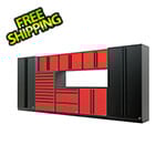 Proslat Barrett-Jackson 9-Piece Garage Cabinet System with Powder Coated Countertop