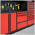 Barrett-Jackson 13-Piece Garage Cabinet System with Stainless Steel Countertop