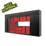 Barrett-Jackson Edition 12-Piece Garage Cabinet System with Powder Coated Countertop