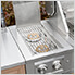 Aluminum Slate Grey Dual Side Burner and Cabinet (Liquid Propane)