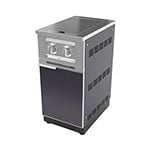 NewAge Outdoor Kitchens Aluminum Slate Grey Dual Side Burner and Cabinet (Natural Gas)