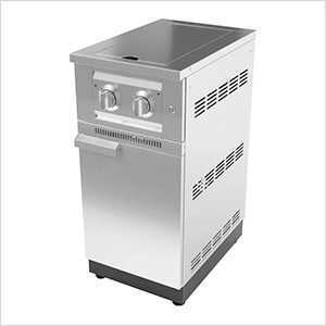 Stainless Steel Dual Side Burner and Cabinet (Liquid Propane)