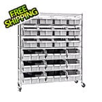 Seville Classics Extra Wide 7-Tier NSF 21-Bin Rack System