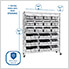 Extra Wide 7-Tier NSF 21-Bin Rack System