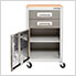 UltraHD 2-Drawer Rolling Cabinet with Pegboard Side Panels