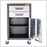 UltraHD 2-Drawer Rolling Cabinet with Pegboard Side Panels