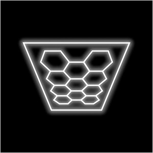 Large 11 Hex LED Lighting Kit with Border (15.87’ x 11.90’)