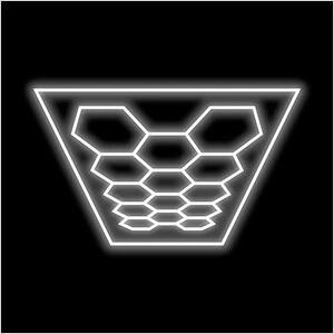 Large 14 Hex LED Lighting Kit with Border (17.78’ x 11.90’)
