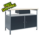 vidaXL 4-Foot Workbench Storage System