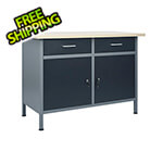 vidaXL 4-Foot Workbench Cabinet System