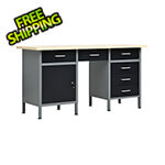 vidaXL 5-Foot Workbench Storage System