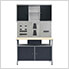 4-Foot Workbench Set with Pegboard and Wall Cabinet