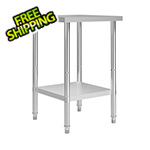 vidaXL 23.6" x 23.6" Stainless Steel Work Table