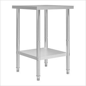 23.6" x 23.6" Stainless Steel Work Table