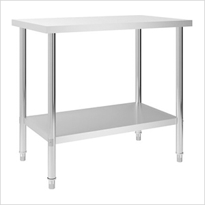 39.4" x 23.6" Stainless Steel Work Table