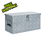 vidaXL 24.2" x 10.4" x.11.8" Aluminum Storage Box