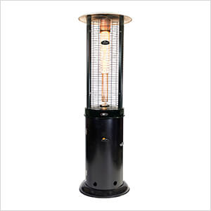 Helios 32K BTU Flame Tower Heater (Hammered Black)