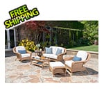Tortuga Outdoor Sea Pines 6-Piece Loveseat Set (Mojave / Canvas Canvas)