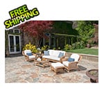 Tortuga Outdoor Sea Pines 6-Piece Seating Set (Mojave / Canvas Natural)