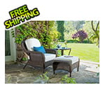 Tortuga Outdoor Sea Pines 3-Piece Seating Set (Java / Canvas Canvas)